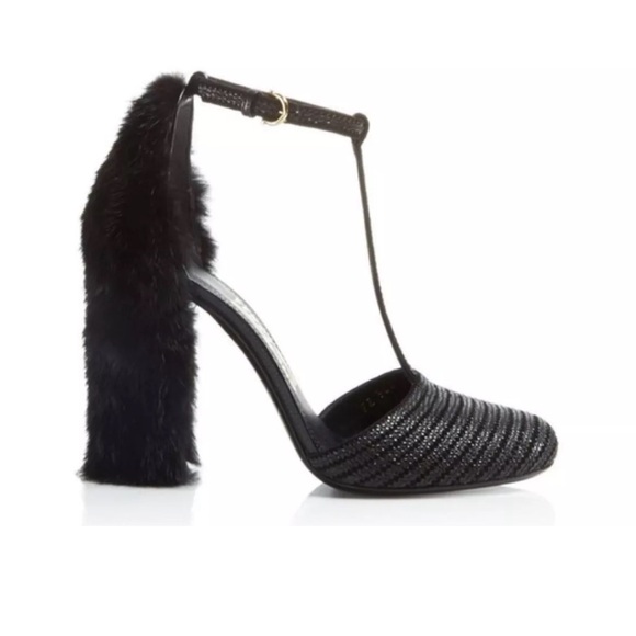 Salvatore Ferragamo Fergie Mink Heel size 8 - Picture 3 of 5